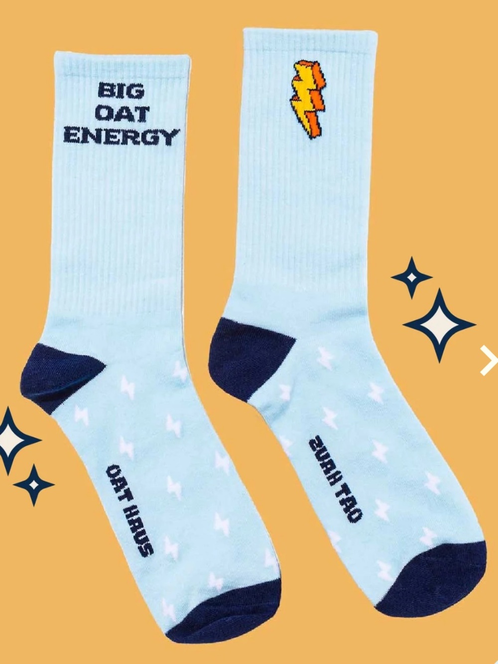 Oat Haus Big Oat Energy Socks 100% Cotton